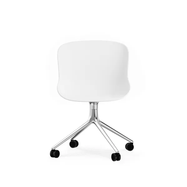 Hyg Silla Giratoria con Ruedas Aluminio/ Blanco