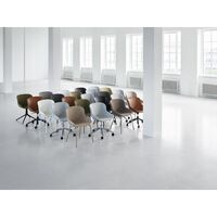 Hyg Silla Giratoria con Ruedas Aluminio/ Blanco