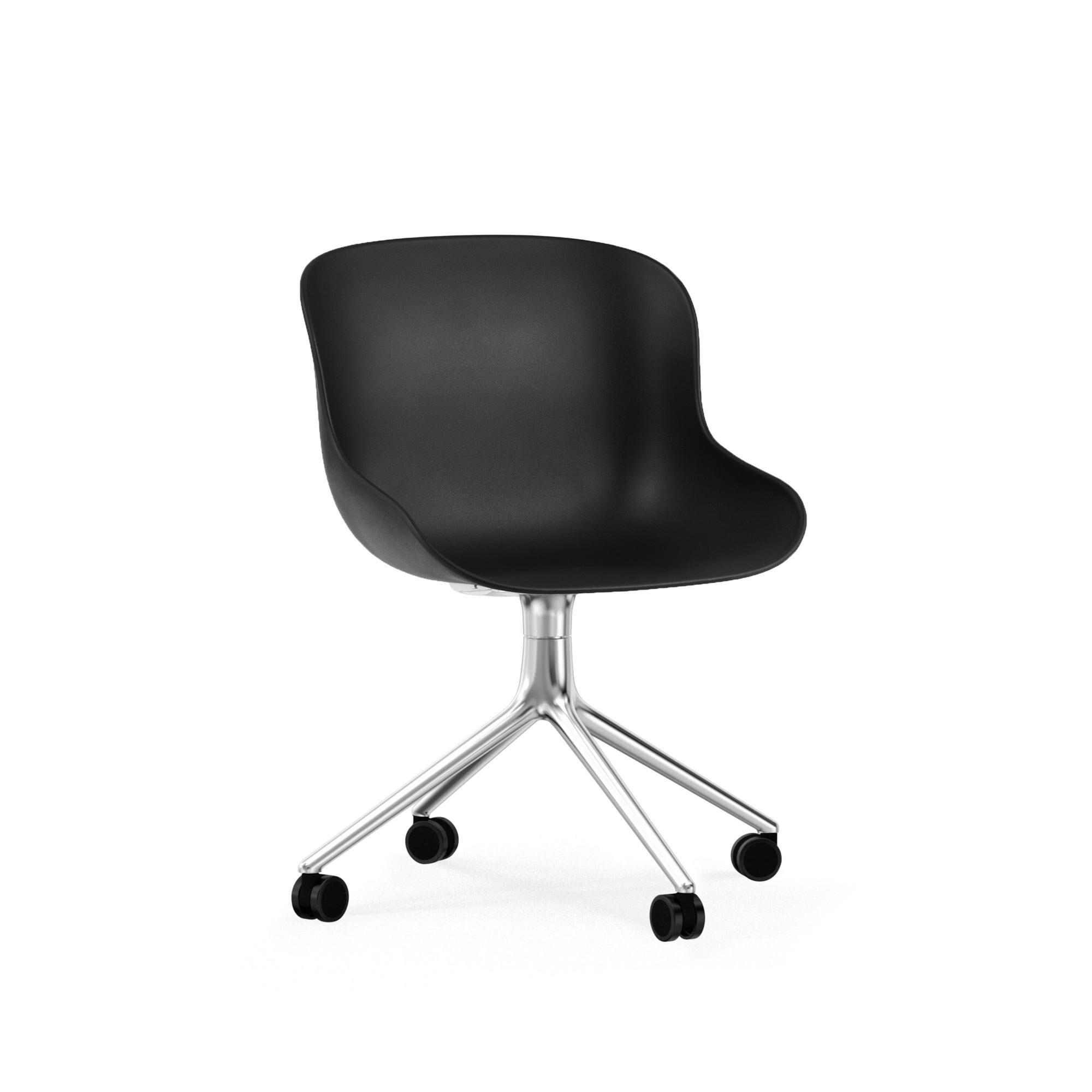 Hyg Svingstol med Hjul Aluminium/ Sort