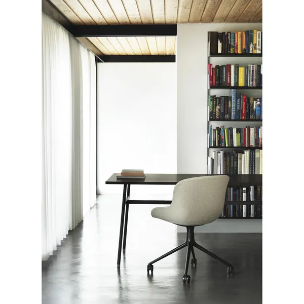 Hyg Svingstol med Hjul Aluminium/ Sort