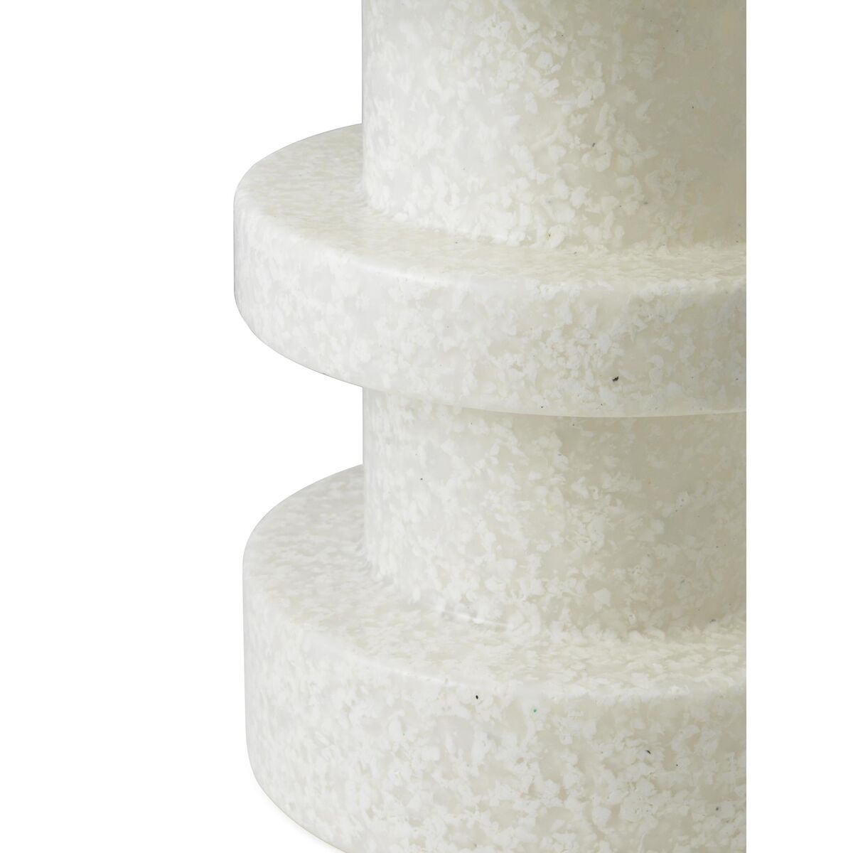 Bit Stack Hocker Weiß