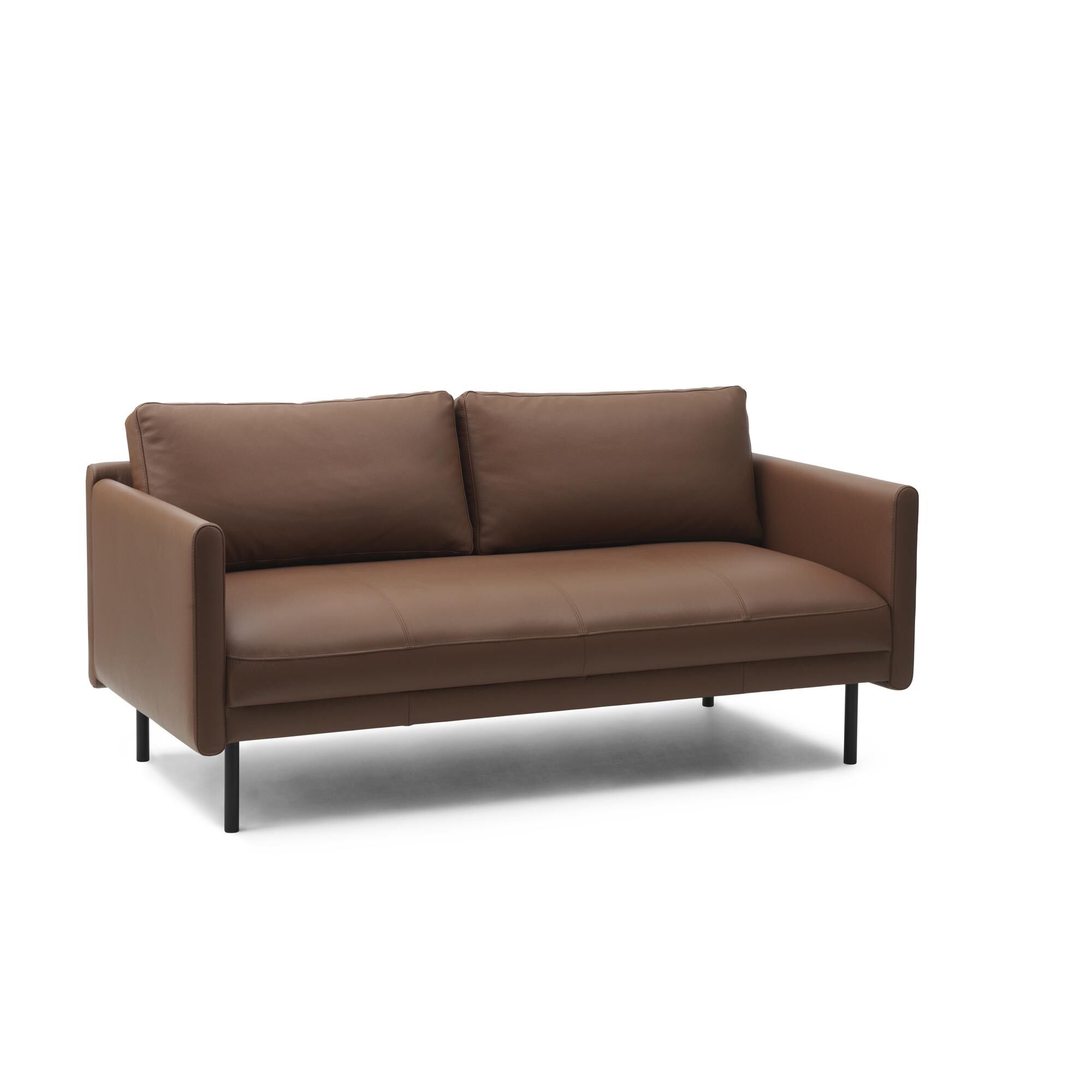 Rar Canapé 2 Places Omaha Cuir Cognac