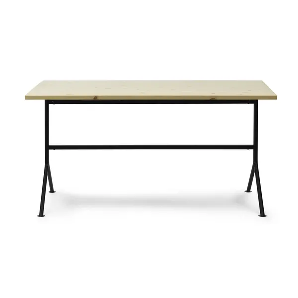 Kip Skrivebord Sort/Fyrretræ