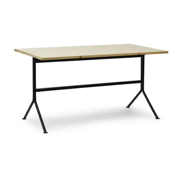 Kip Skrivebord Sort/Fyrretræ