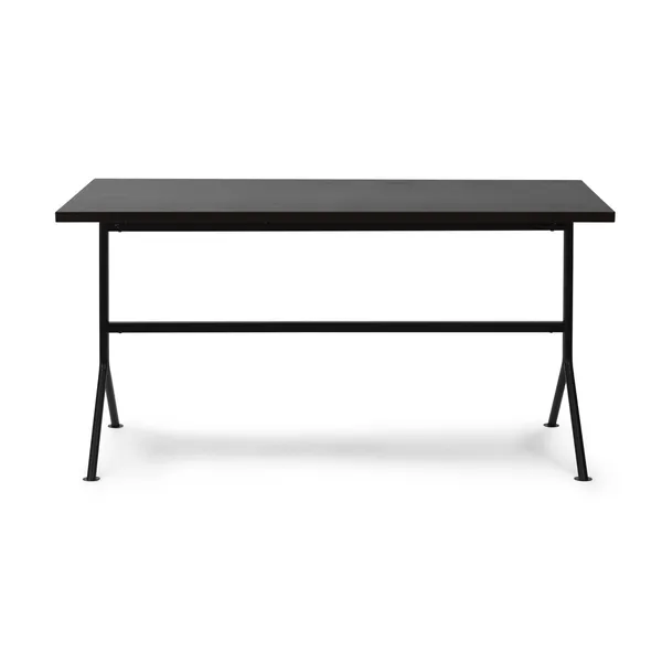 Kip Skrivebord Sort/Mørk Brun