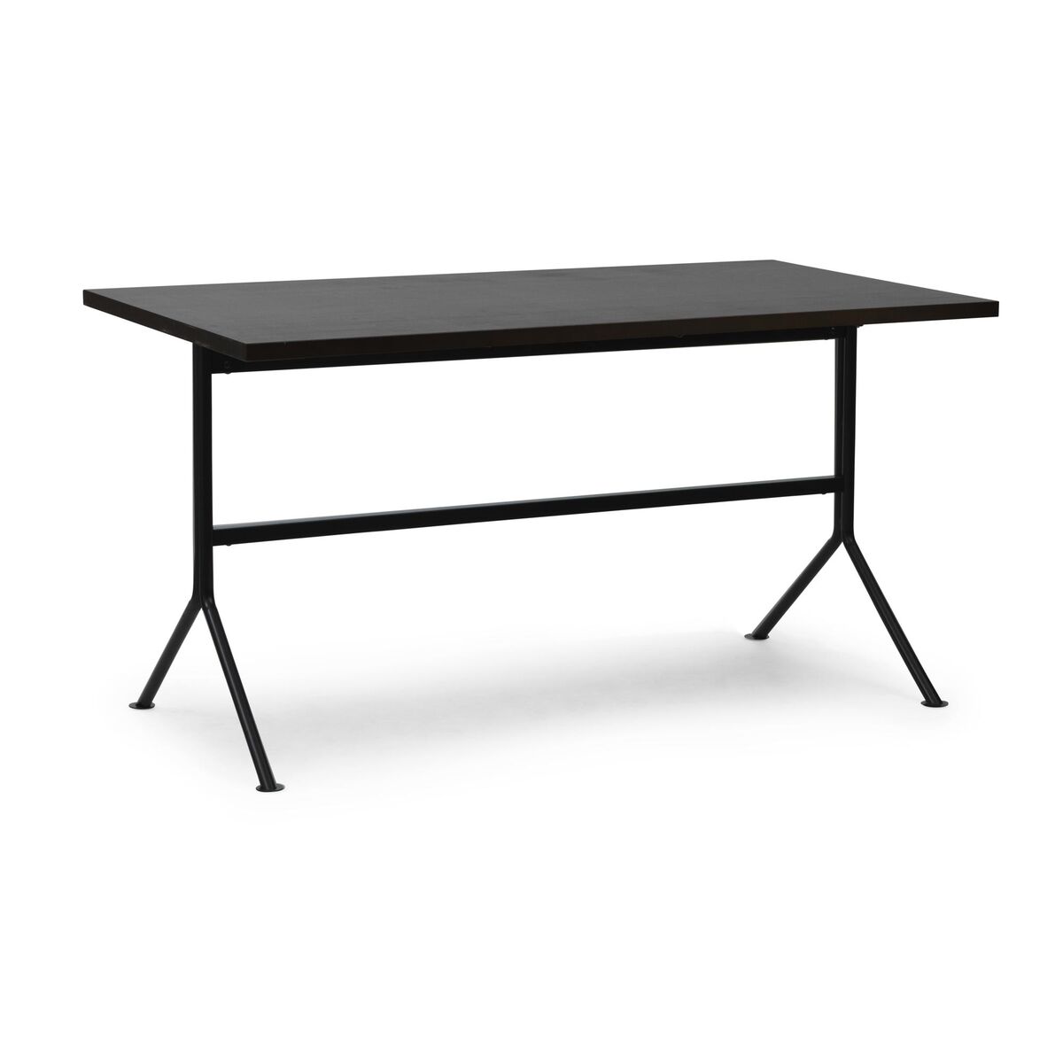 Kip Skrivebord Sort/Mørk Brun