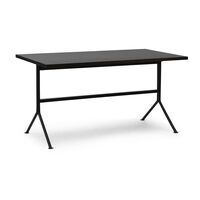 Kip Skrivebord Sort/Mørk Brun