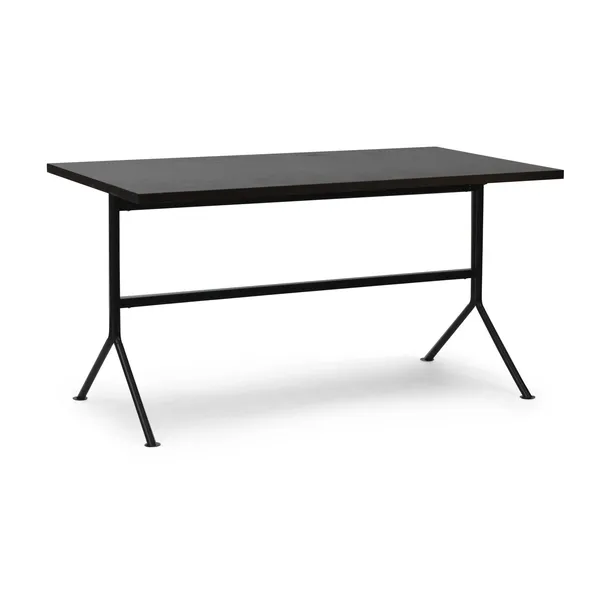 Kip Skrivebord Sort/Mørk Brun