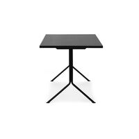 Kip Skrivebord Sort/Mørk Brun