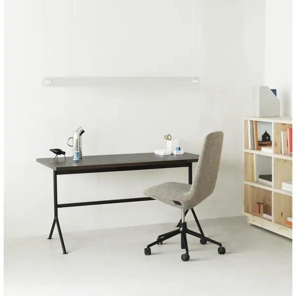 Kip Skrivebord Sort/Mørk Brun