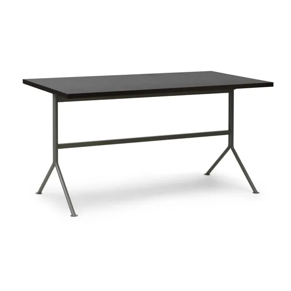Kip Desk Gray/Dark Brown
