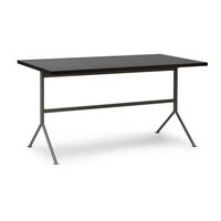 Kip Desk Gray/Dark Brown