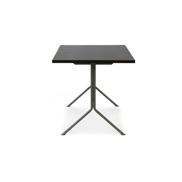 Kip Desk Gray/Dark Brown