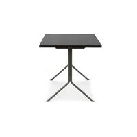Kip Desk Gray/Dark Brown