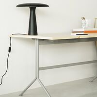 Kip Desk Gray/Dark Brown