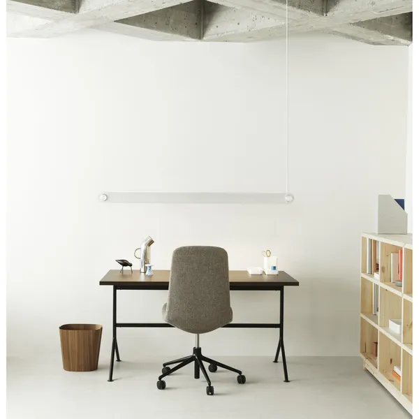 Kip Desk Gray/Dark Brown