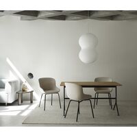 Kip Desk Gray/Dark Brown