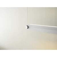 Dim Linear Hanglamp Geborsteld Aluminium