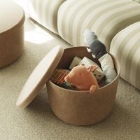 Hide Storage Pouf Klein Sand