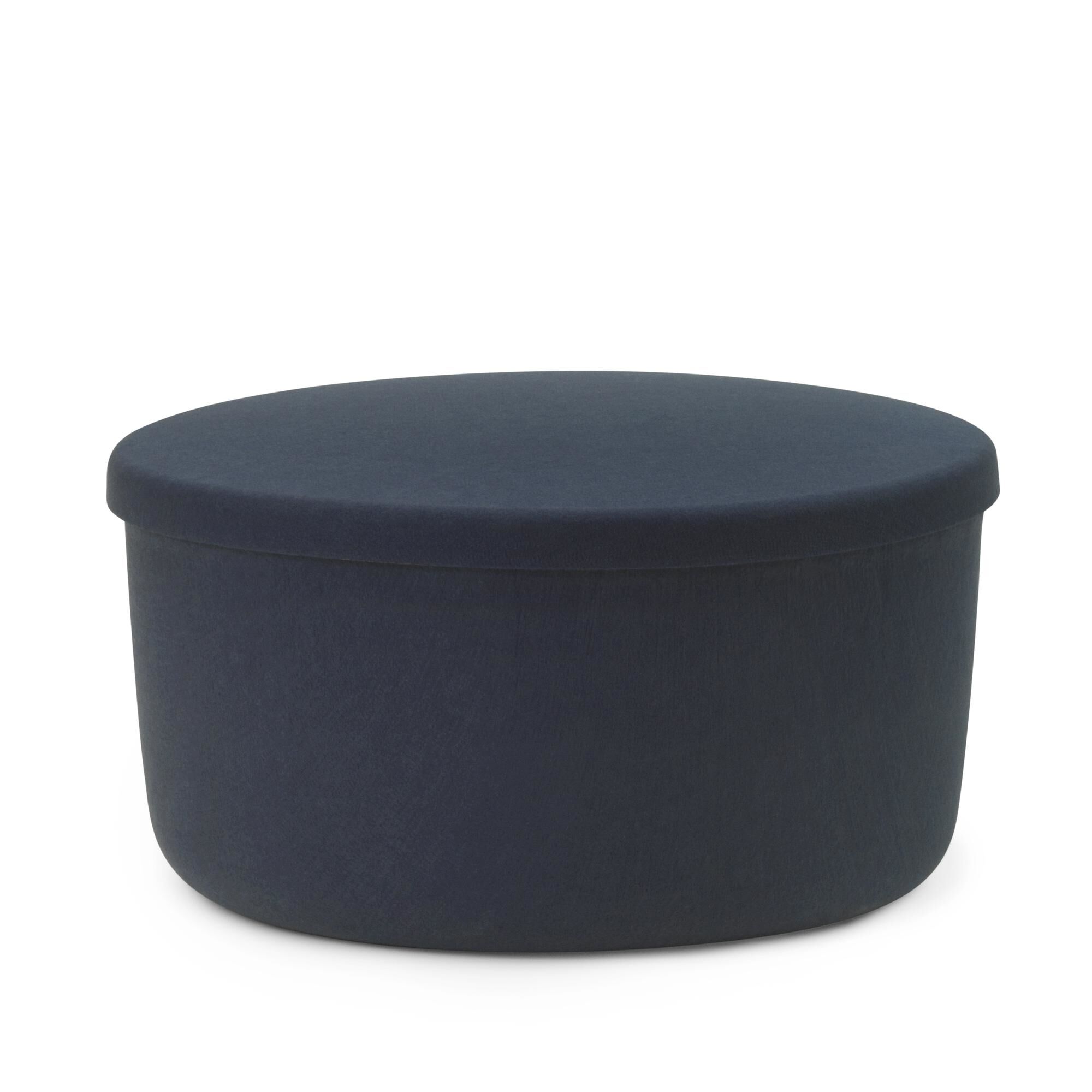 Hide Storage Pouf Stor Steel Blue