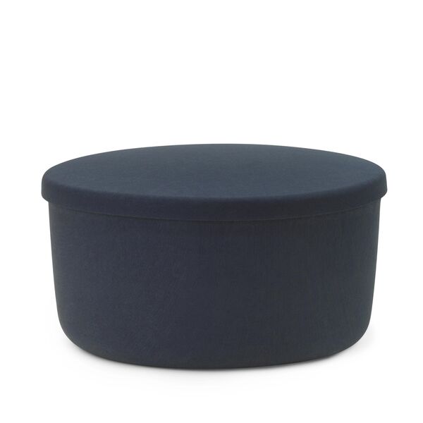 Hide Storage Pouf Groß Stahlblau