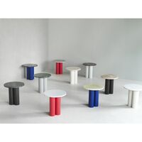 Your Side Table Gray/ White Carrara