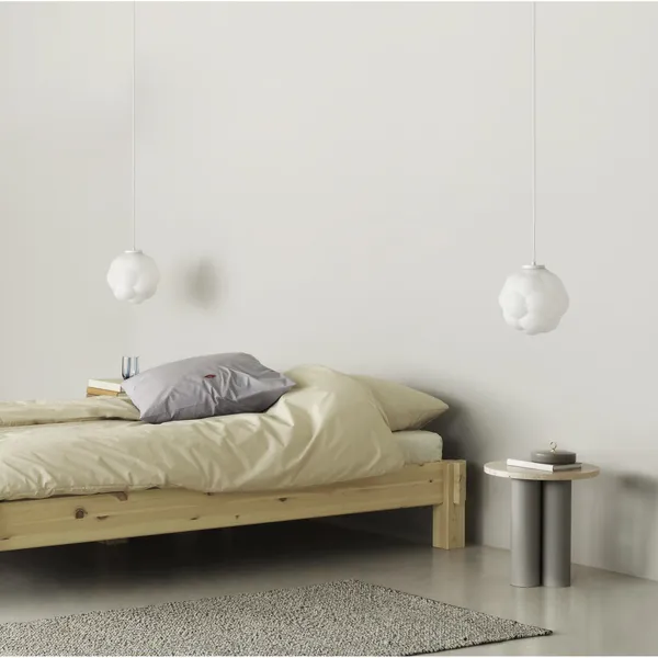Dit Table d'Appoint Bleu/ Travertin Clair