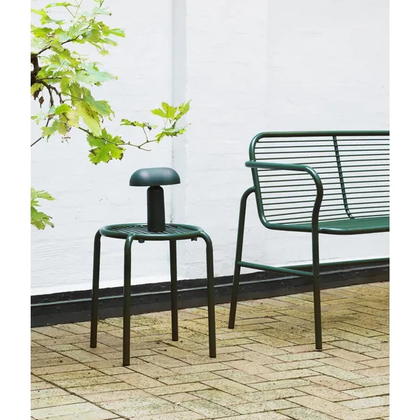 Vig Outdoor Bench Dark Green