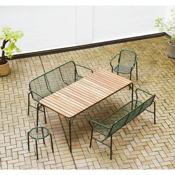 Vig Outdoor Bench Dark Green