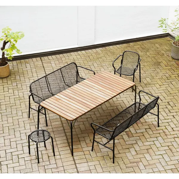 Vig Outdoor Stool Black