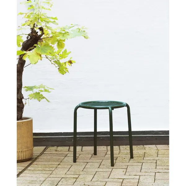 Vig Outdoor Stool Dark Green