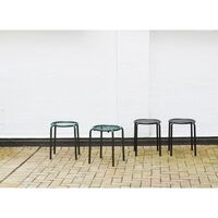 Vig Outdoor-Hocker Dunkelgrün