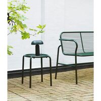 Vig Outdoor-Hocker Dunkelgrün