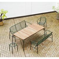 Vig Outdoor-Hocker Dunkelgrün