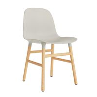 Form Esszimmerstuhl Hellgrau/Eiche