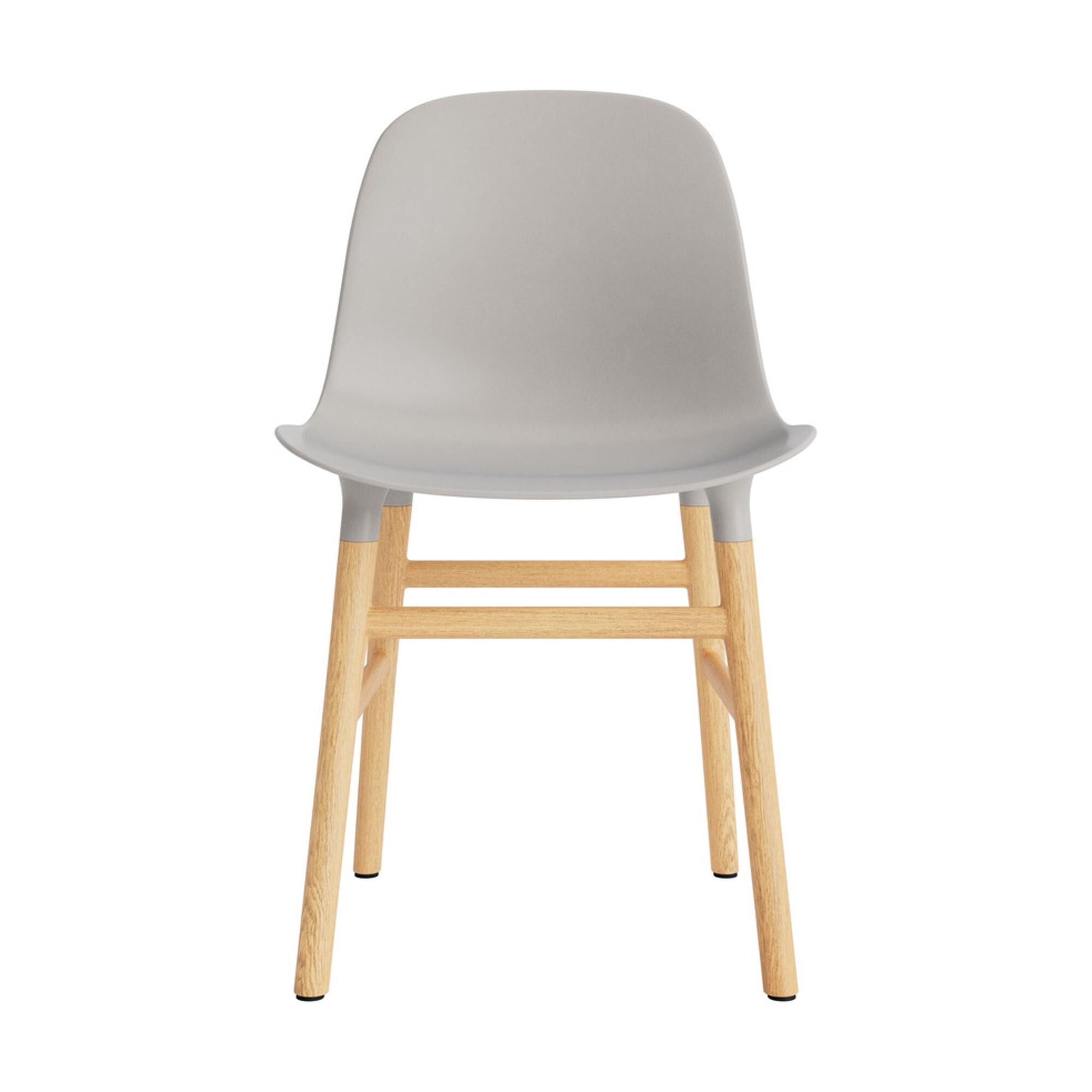Form Chaise de Salle à Manger Gris Chaud/Chêne