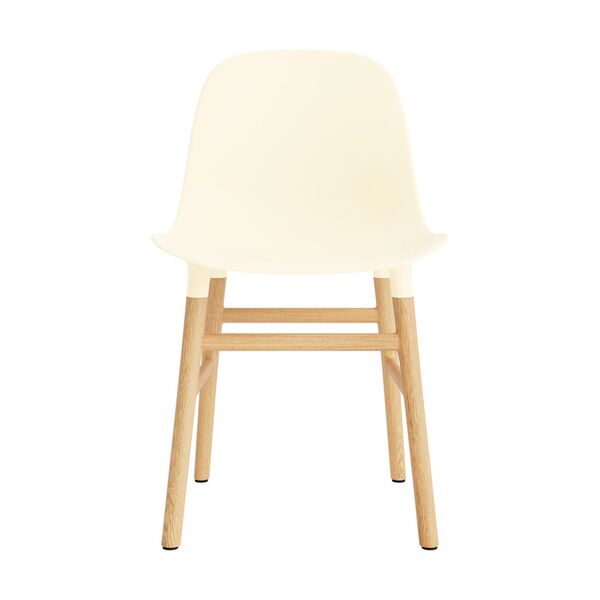 Form Chaise de Salle à Manger Crème/Chêne