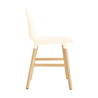 Form Silla de Comedor Crema/Roble