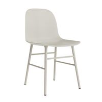 Form Dining Chair Light Gray/Steel