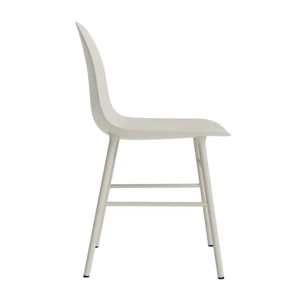Form Dining Chair Light Gray/Steel