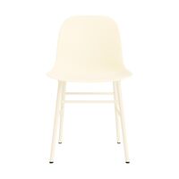 Form Esstischstuhl Creme/Stahl