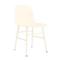 Form Esstischstuhl Creme/Stahl