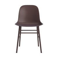 Form Dining Chair Brown/Steel