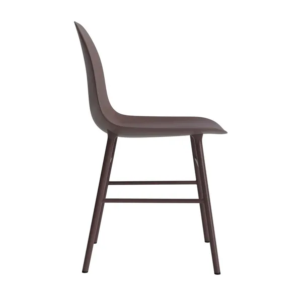 Form Dining Chair Brown/Steel