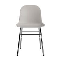 Form Dining Chair Warm Gray/ Chrome