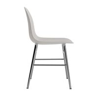 Form Dining Chair Warm Gray/ Chrome