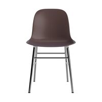 Form Dining Table Chair Brown/ Chrome