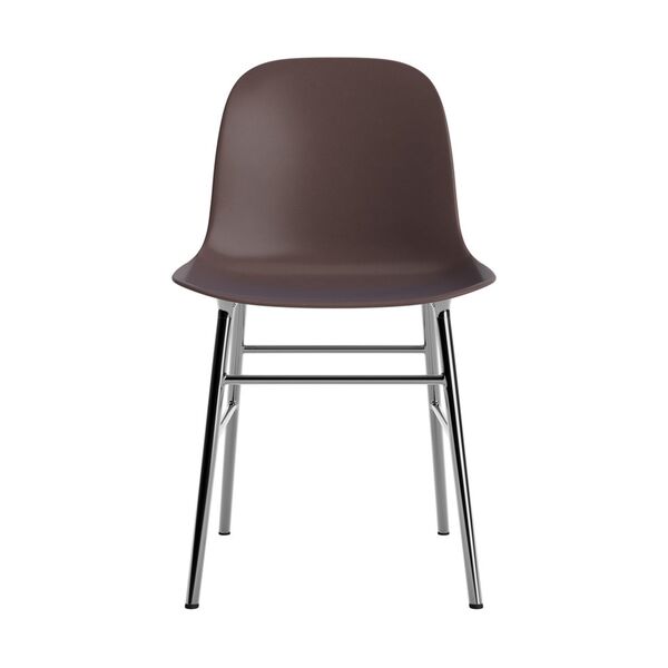 Form Dining Table Chair Brown/ Chrome