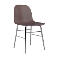 Form Dining Table Chair Brown/ Chrome
