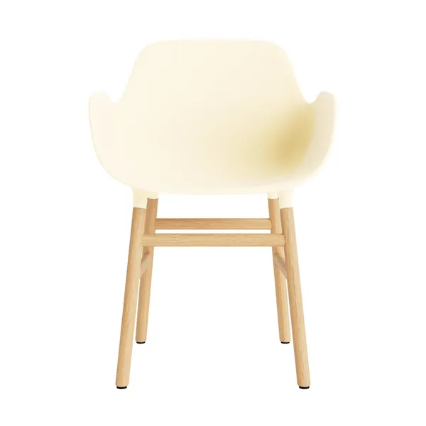 Form Dining Chair With Armrests Crème/Oak